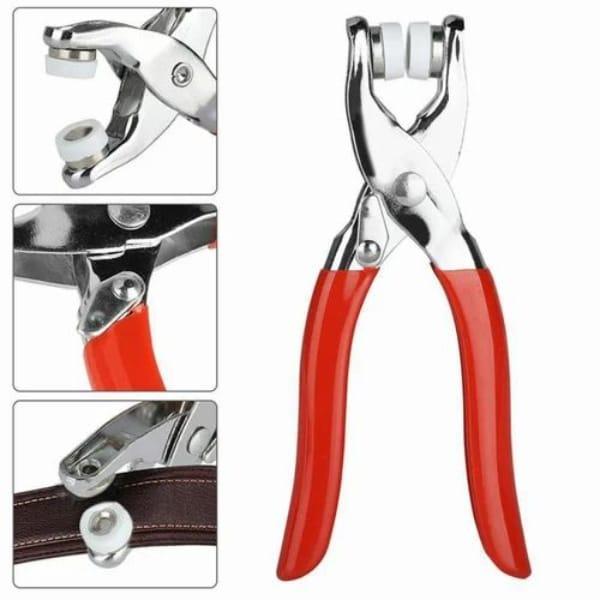 Tich Button Machine Plier Metal Body with 50 Buttons