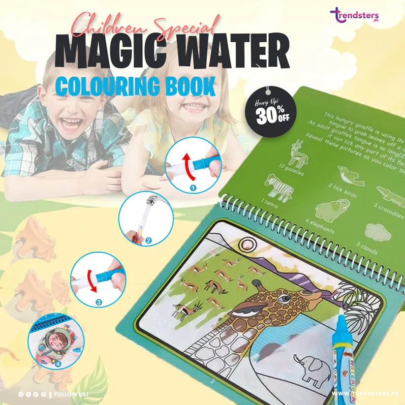 BuytheBliss® Magic Water Drawing Coloring Book