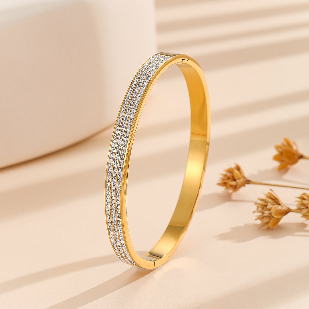 BuytheBliss®Azure Bliss Diamond Bangle