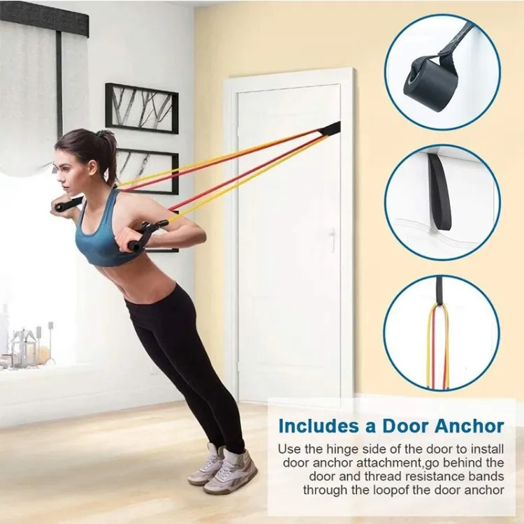 BuytheBliss® Power Exercise Resistance Band Set 5 In 1