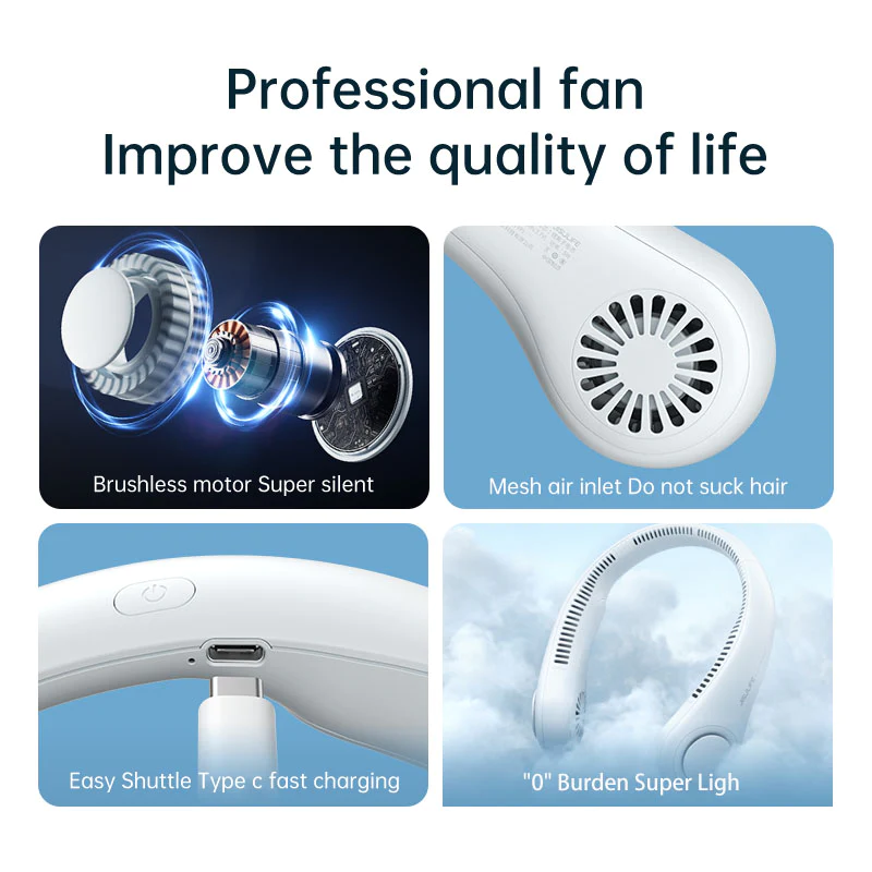 BuytheBliss® Mini Neck Portable Air Cooler Fan