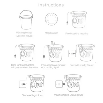 BuytheBliss®3 In 1 Mini Washing Machine Portable Rotating washer