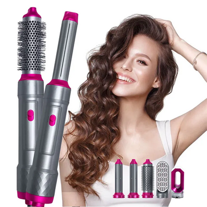 BuytheBliss® 5 In 1 Hair Dryer Straightener And Curler