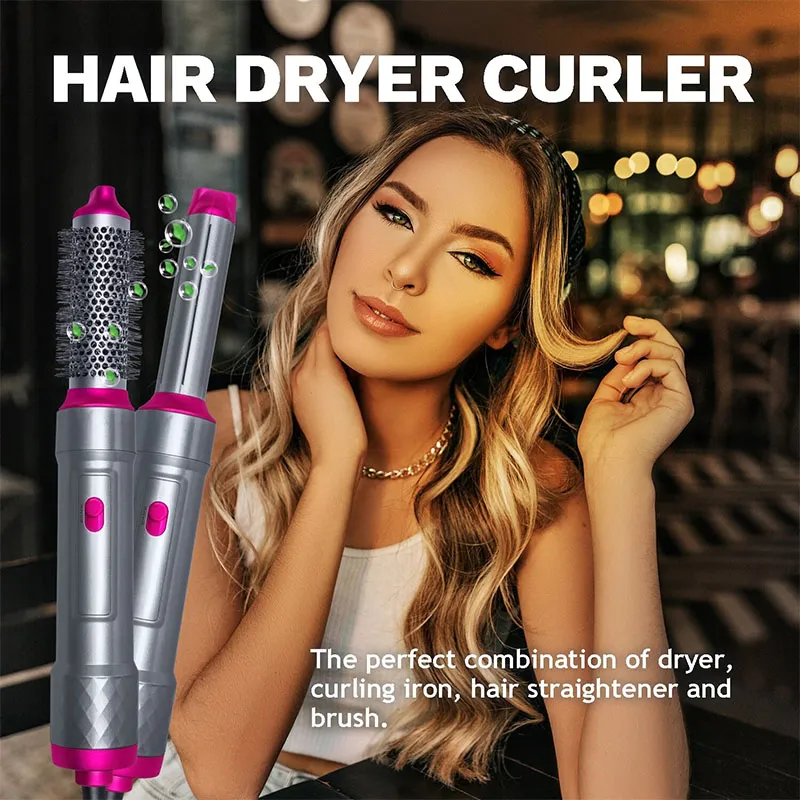 BuytheBliss® 5 In 1 Hair Dryer Straightener And Curler