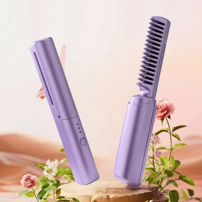 BuytheBliss®Travel Comb Cordless Rechargeable Hair Straightener