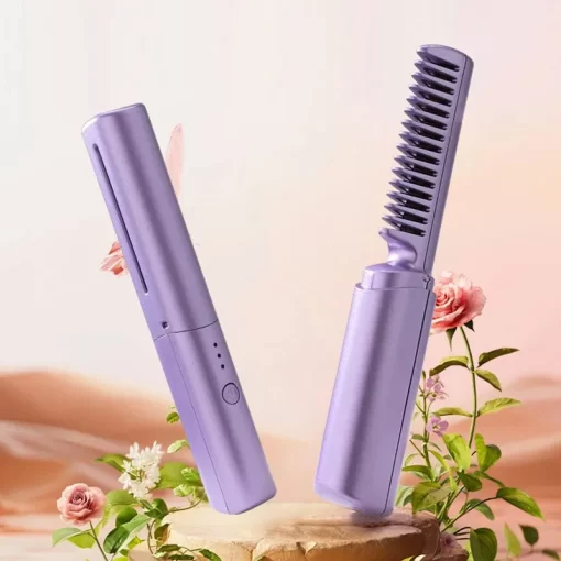 BuytheBliss®Travel Comb Cordless Rechargeable Hair Straightener