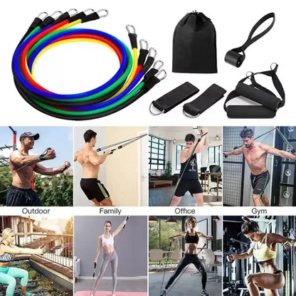 BuytheBliss® Power Exercise Resistance Band Set 5 In 1